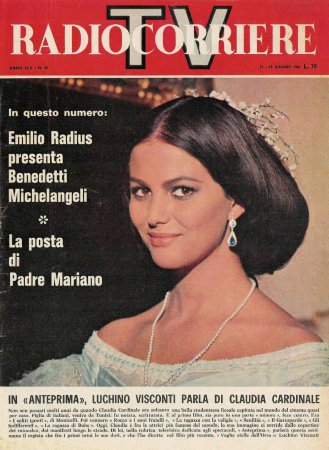 Claudia Cardinale on TV Radiocorriere