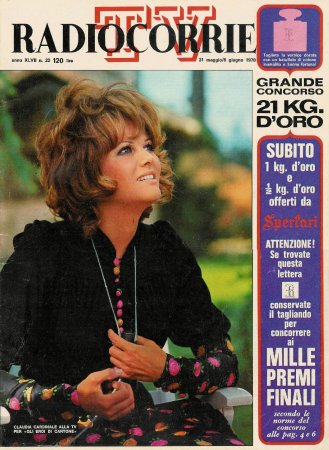 Claudia Cardinale on TV Radiocorriere