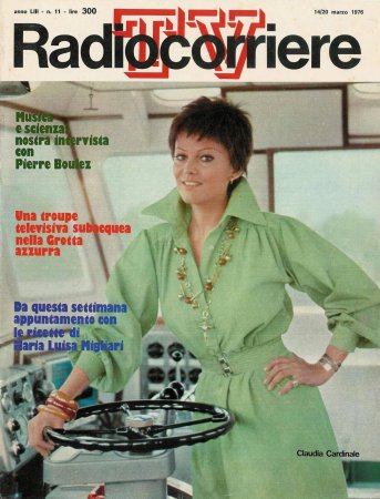 Claudia Cardinale on TV Radiocorriere